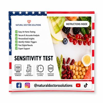 Advanced 1000 Item Food Sensitivity Test, Hair Analysis Kit, At Home Collection, Food Environmental Metals Minerals and Additives Sensitivity Insights, 24 to 48 Hour Results