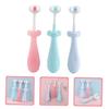 Healeved Cute Baby Toothbrush Set 3pcs Toddler Toothbrush Soft Bristles Non-Slip Handle for Boys and Girls Oral Care for Children 1-5 Years view 2