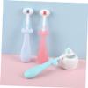 Healeved Cute Baby Toothbrush Set 3pcs Toddler Toothbrush Soft Bristles Non-Slip Handle for Boys and Girls Oral Care for Children 1-5 Years view 4