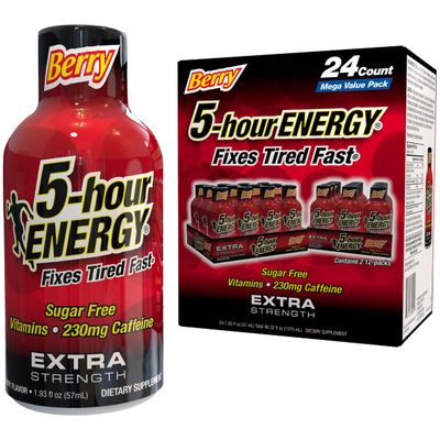 5-Hour Energy, Extra Strength, Berry Energy Shots 24 CT, 1.93 fl oz Energy Drink
