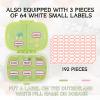 18 Pack Travel Pill Boxes Bulk Small Pill Case Portable Pill Organizer 8 Compartments Pill Box Dispenser Daily Vitamin Jewelry Organizer Travel Must Haveswith(Green with 192 Pcs Labels) view 4