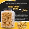 (2) Original Fried Pork Rinds, 16oz Resealable Tub Premium Chicharrones Zero Carbs High Protein Crunchy Crackling Snacks Keto Paleo Friendly Party Food Guacamole Gourmet Snack Savory Treat view 2