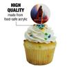 Superman 2025 Poster Cupcake Picks Toppers Decoration Set of 6 view 3