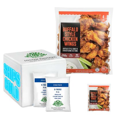 Salutem Vita - Bone-In Buffalo Style Chicken Wings, 4 lbs. (actual weight may vary within 5%) - Pack of 2