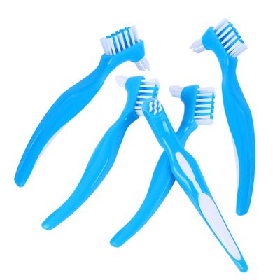 PLAFOPE 5pcs Teeth Brushes for Dentures Denture Cleaning Brush Toothbrush Heads False Tooth Toothbrush Care