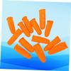 1set Disposable Latex Finger -Skid Protective Cover s Orange for Electronics Painting and Nail Art Use Flexible and Convenient view 3