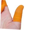 1set Disposable Latex Finger -Skid Protective Cover s Orange for Electronics Painting and Nail Art Use Flexible and Convenient view 4