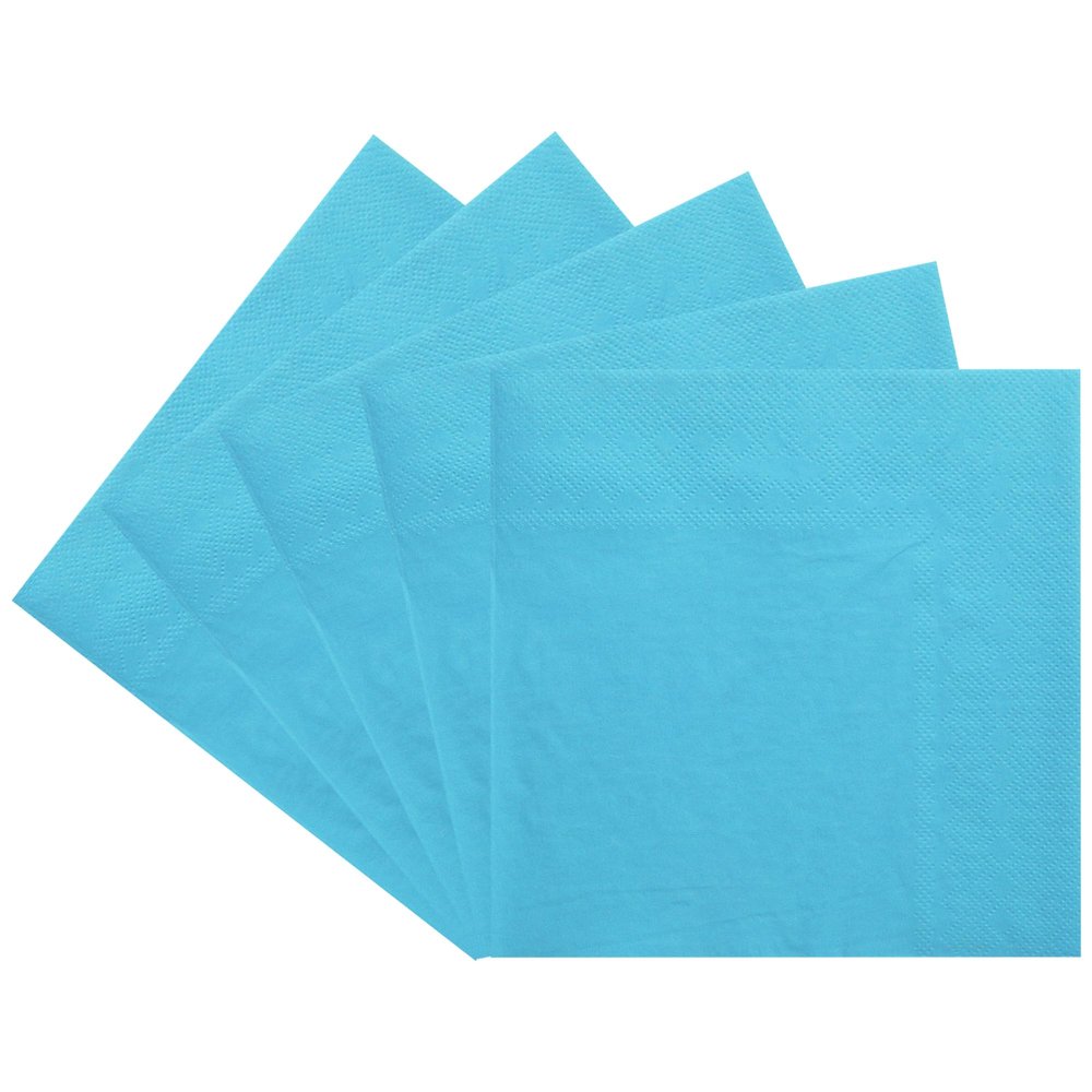 150 PCS Blue cocktail napkins-Double-Ply 6.5x6.5 Inch Disposable beverage Paper Napkins, Lunch and Dinner, Easter, Christmas, Weddings, bar napkins Parties