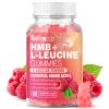 MEENCCD HMB and L-Leucine Gummies, HMB and Leucine Amino Acid for Muscle Growth, Muscle Maintenance, and Muscle Comfort, for Men & Women, Sugar-Free, Raspberry Flavor, 60 Count view 1