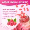 MEENCCD HMB and L-Leucine Gummies, HMB and Leucine Amino Acid for Muscle Growth, Muscle Maintenance, and Muscle Comfort, for Men & Women, Sugar-Free, Raspberry Flavor, 60 Count view 4
