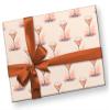 Cute Martini Gift Wrap, Happy Birthday Thick Wrapping Paper, Cocktail Drink Theme for Woman, Tini Cosmo Espresso Lover (PeachTini, One 20 inch x 30 inch sheet) view 3