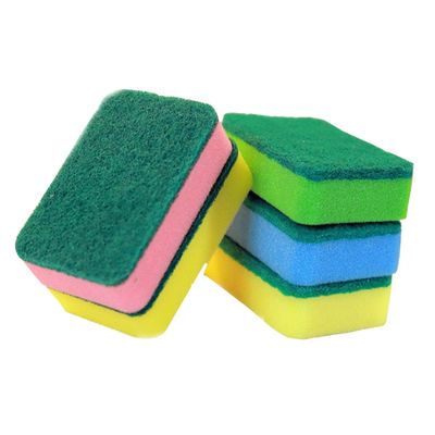 UTHCLO 5pcs Kitchen Cleaning Sponge Dishwashing Pad Scouring Pad Sponge Wipe Natural Dish Scrubber