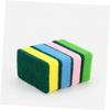 UTHCLO 5pcs Kitchen Cleaning Sponge Dishwashing Pad Scouring Pad Sponge Wipe Natural Dish Scrubber view 2