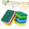 UTHCLO 5pcs Kitchen Cleaning Sponge Dishwashing Pad Scouring Pad Sponge Wipe Natural Dish Scrubber view 4