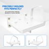 Upgraded Cpap Wall Mount Shelf Kit for AirSense 10 with Mask Hook & Hose Hanger & Bottom Hooks, Save Space, Avoids Hose Tangle, Easy Installation (White) view 3
