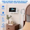 Upgraded Cpap Wall Mount Shelf Kit for AirSense 10 with Mask Hook & Hose Hanger & Bottom Hooks, Save Space, Avoids Hose Tangle, Easy Installation (White) view 4