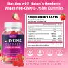 2 Pack L-Lysine 1000mg Gummies for Immune Support & Skin Health - High Potency Vegan Gummies, Sugar-Free, Natural Berry Flavor, Gluten-Free Chewable Supplement for Adults & Kids - 120 Gummiess view 2