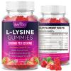 BVIVLOO L-Lysine 1000mg Gummies for Immune Support & Skin Health - High Potency Vegan Gummies, Sugar-Free, Natural Berry Flavor, Gluten-Free Chewable Supplement for Adults & Kids - 60 Gummiess view 1