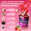 BVIVLOO L-Lysine 1000mg Gummies for Immune Support & Skin Health - High Potency Vegan Gummies, Sugar-Free, Natural Berry Flavor, Gluten-Free Chewable Supplement for Adults & Kids - 60 Gummiess view 3