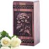 Peony Garden Memorial Wooden Urn for Human Ashes Adult Men and Women, Memorial Urns for Human Ashes Adult Female & Male, Wooden Urn for Ash, (5 Inch, 6 Cubic Inches) view 1