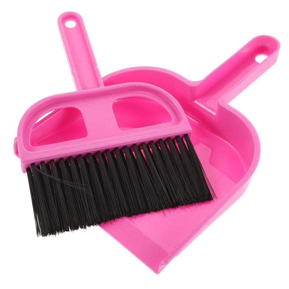 Mikinona 1set Hamster Mini Broom and Dustpan Efficient Cleaning Tools for Small Animal Cages Compact Design for Chinchillas Gerbils and