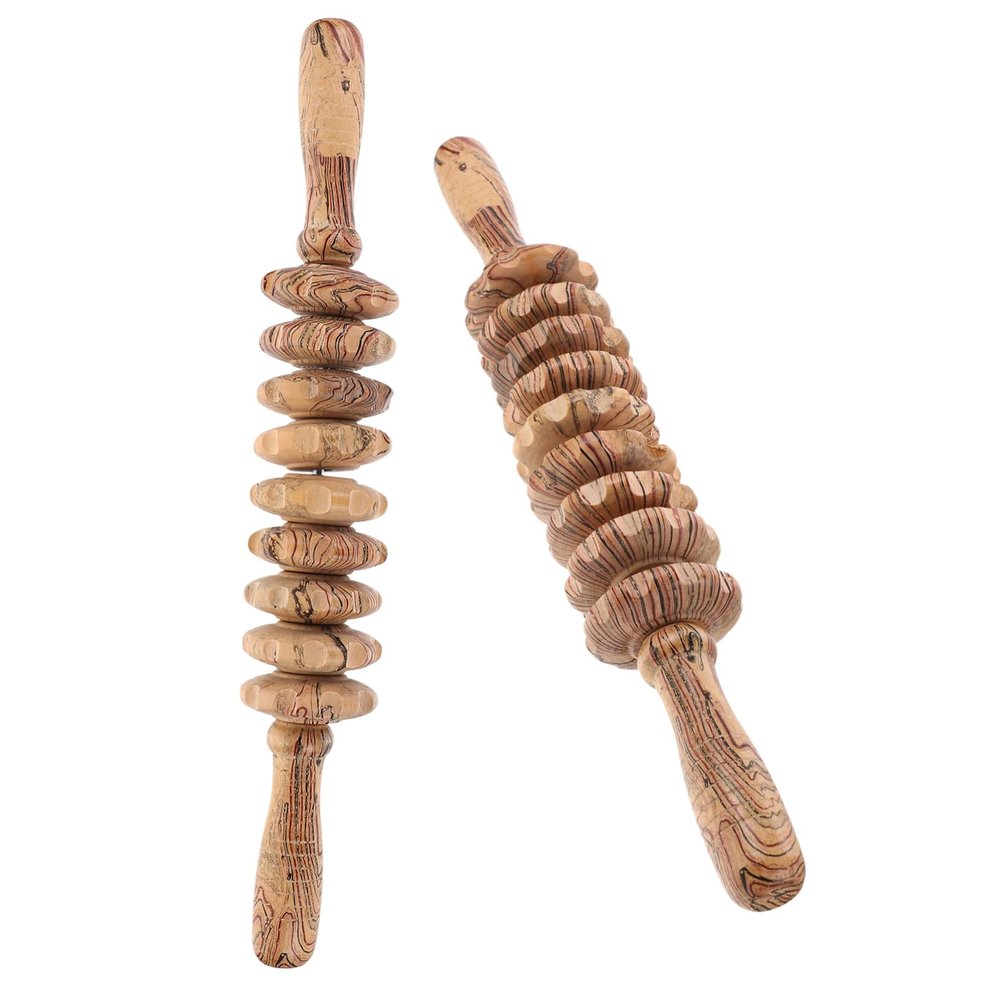 Healeved 2pcs Multifunctional Muscle Roller Massagers for Body Relaxation Creative Leg Smooth Roller Stick for Muscle Relief for Fitness Enthusiasts Aged