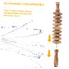 Healeved 2pcs Multifunctional Muscle Roller Massagers for Body Relaxation Creative Leg Smooth Roller Stick for Muscle Relief for Fitness Enthusiasts Aged view 3