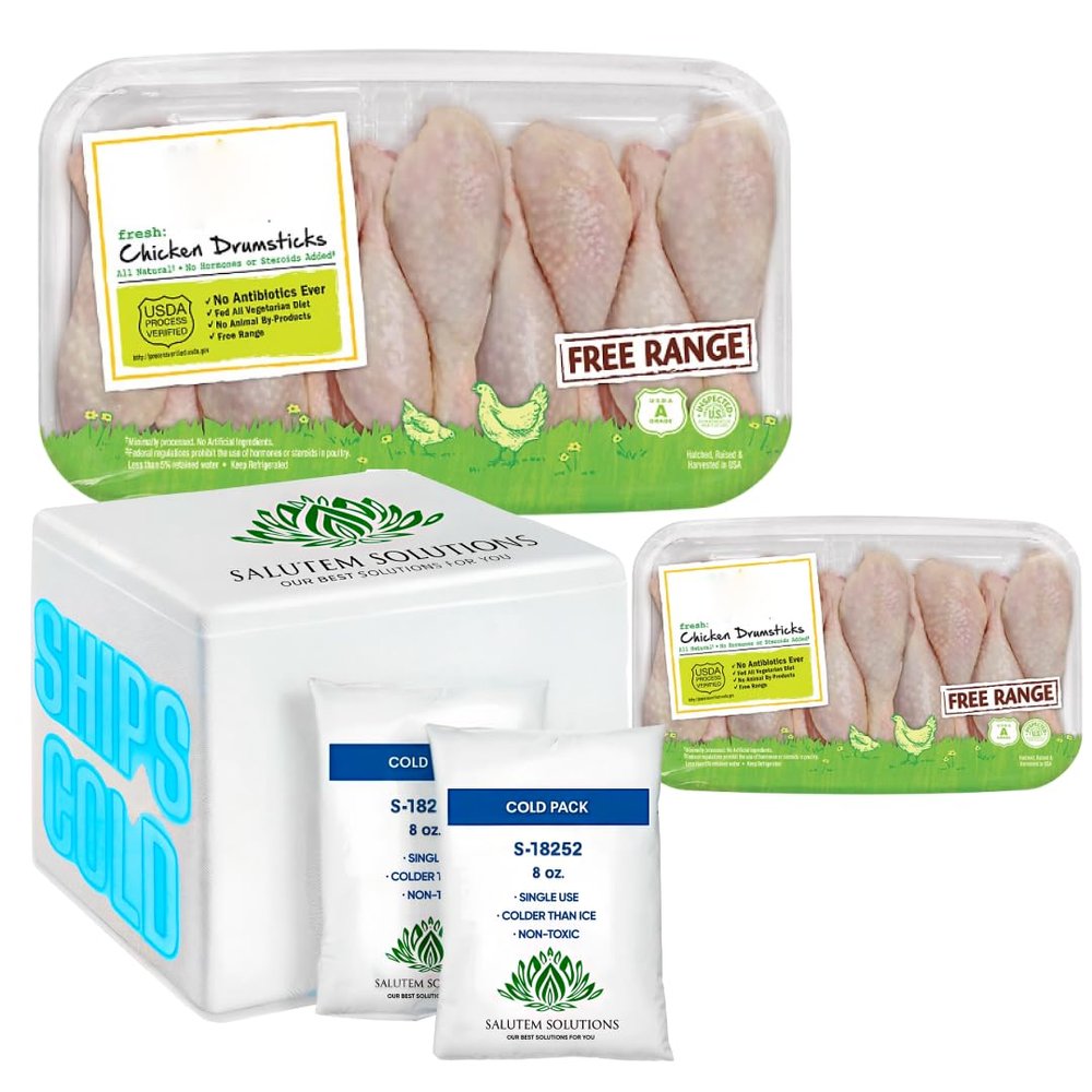 Salutem Vita - Chicken Drumsticks, 3 lb. (actual weight may vary within 5%) - Pack of 2