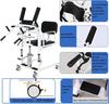 XSMYdpUS Patient Lift Transfer Chair, Adjustable Seat Height with a Hydraulic Lift, Soft Seat and Detachable Armrests, Wheelchair Lift with Portable Commode, for Disabled and Elderly,Black view 2