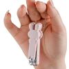 Cute Cartoon Nail Clipper for Women and Children Portable Sharp Fingernail Scissors with Ergonomic Design Compact Travel Nail Clippers for Home and on-the- view 3