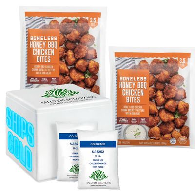 Salutem Vita - Boneless Honey BBQ Chicken Bites, 3.5 lbs. (actual weight may vary within 5%) -Pack of 2