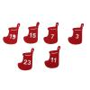 CFTGIW 24Pcs Christmas Advent Calen Drawst Bags Reusable Hanging Countdown Pouch for Jewelry Red Which Be Every to Down Days Christmas. The Unique Christmas Calen (#1) view 3