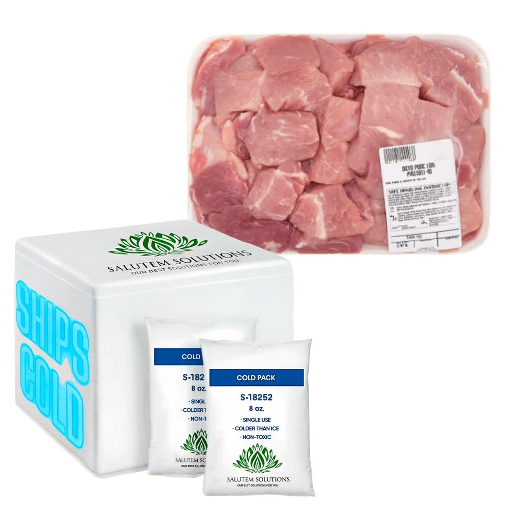 Salutem Vita - Diced Pork, 3.25 lbs. (actual weight may vary within 5%)