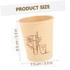 BESTOYARD 150pcs Bamboo Fiber Paper Cups Hot Coffee Paper Cups for Home Office Milk Tea Water Beverage view 2