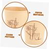 BESTOYARD 150pcs Bamboo Fiber Paper Cups Hot Coffee Paper Cups for Home Office Milk Tea Water Beverage view 3