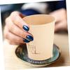BESTOYARD 150pcs Bamboo Fiber Paper Cups Hot Coffee Paper Cups for Home Office Milk Tea Water Beverage view 4