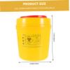 Sharps Container 1 Gallon Disposable Waste Disposal Bucket for Disposal Waste Management Lid for Home view 2