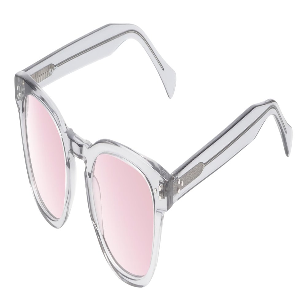 Reptile Chelidae Pink FL-41 Reading Glasses +1.75 Grey Crystal Unisex Blue Light Sensitivity Migraine Glasses FL41 Readers