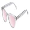 Reptile Chelidae Pink FL-41 Reading Glasses +1.75 Grey Crystal Unisex Blue Light Sensitivity Migraine Glasses FL41 Readers view 1