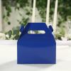 Efavormart 25 Pack Party Favor Gift Tote Gable Boxes, Royal Blue Candy Treat Boxes 6"x3.5"x7" view 1