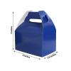 Efavormart 25 Pack Party Favor Gift Tote Gable Boxes, Royal Blue Candy Treat Boxes 6"x3.5"x7" view 3