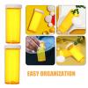 10Pcs Orange Plastic Pill Bottles for Travel Medication Organizer with Leak Proof Caps Compact Portable Pill Flaking Storage Box view 4
