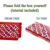 2 Pack Birthday Dough Gift Box Funny Donut-Themed Money Holder for Cash, Gift Cards, Scratch-Offs Gag Birthday Box for Teens, Men, Women Foldable Treat Style view 4