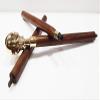 Handmade Shiny Skull Handle Victorian Designer Skeleton Wooden Walking Stick view 3