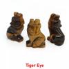 10pcs Natural Tiger's Eye Stone Wolves Quartz Crystal Carved Wolf Rock view 3