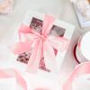 100 Yards 1 1/2 inch Pink and Red Satin Ribbon Set for Gift Wrapping Ribbon Art Craft Flower Bouquet Supplies Wide Ribbons for Making Bows Graduation Leis Mother's Day Rose Gifts view 4