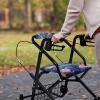 LVEWYB Sea Turtle Flower Rollator Walker Seat Cover Comfortable Cover Accessories for Elderly Walkers Adjustable Soft Rollator Seat Cover for Seniors view 4