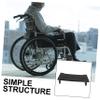 OHPHCALL Versatile Wheelchair Table Tray with Cup Holder Lightweight Portable Dining Table for Elderly Mobility Scooters Rectangular Plastic Design for Drinks and Storage view 4