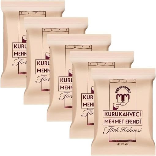 Kurukahveci Mehmet Efendi Turkish Coffee, 100% Arabica, 3.52oz (Pack of 5)