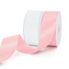 100 Yards 1 1/2 Inch Pink and White Ribbon Set for Wedding Flower Banquet, Wide Gift Ribbon for Birthday Party Girl Graduation Lei Handmade Roses Bows Making view 1